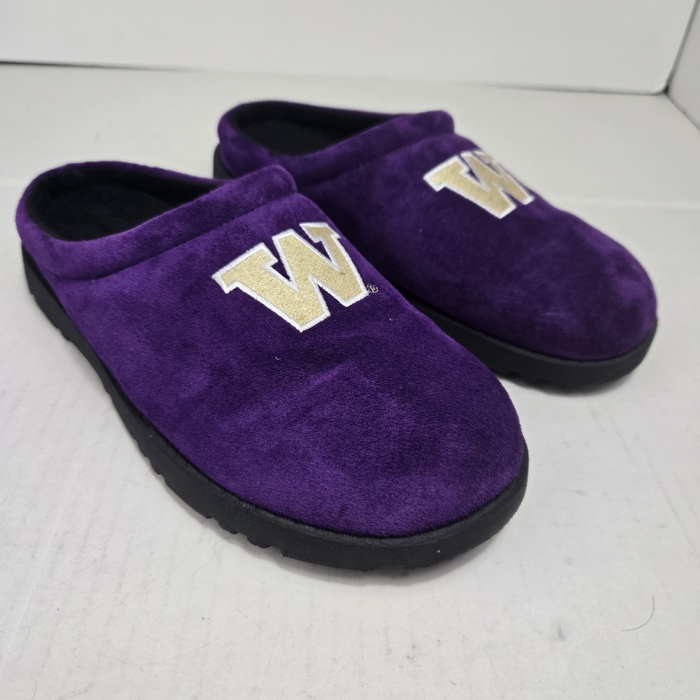 Hush Puppies Classic Slide Slippers Women Sz 10 Men Sz 8 Genuine Leather Purple